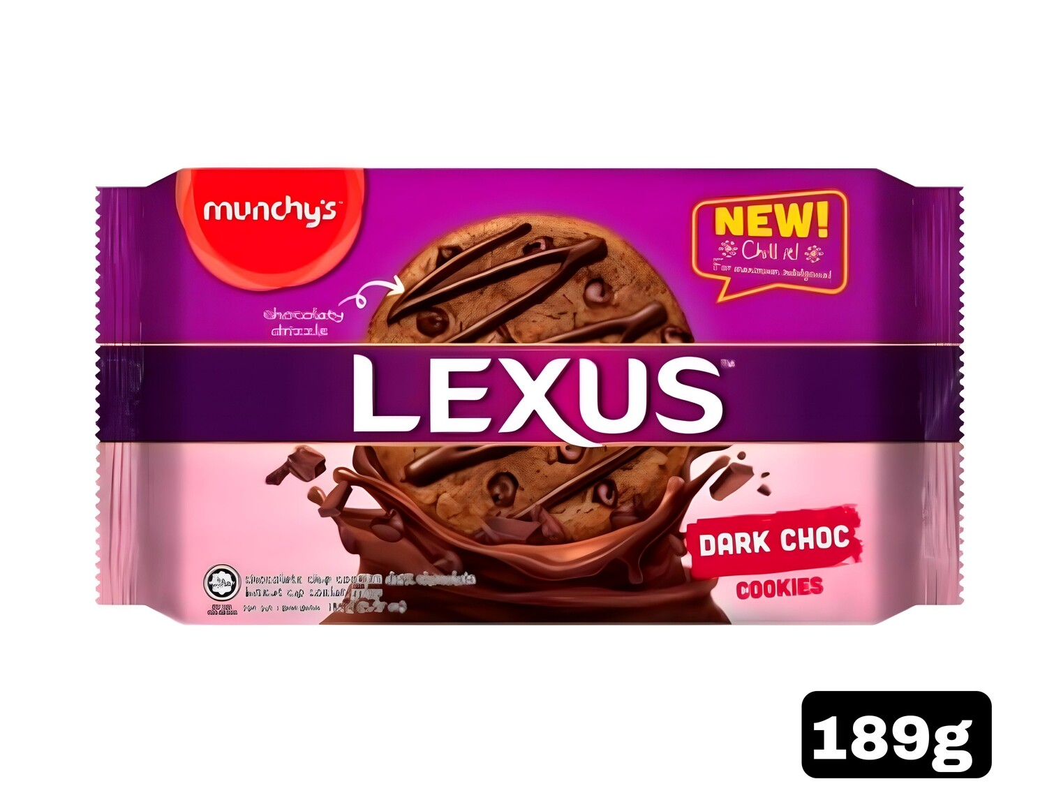 Munchy&#39;s Lexus Cookies - Dark Chocolate 189g