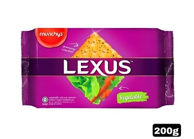 Munchy&#39;s Lexus Sandwich Calcium Crackers Vegetable 200g