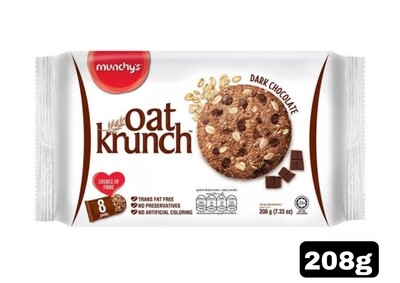 Munchys Oat Cookies Dark Chocolate, 208g
