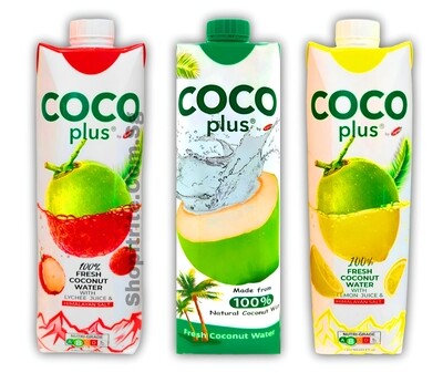 Coco Plus Coconut Water 1L 2 Pack Choose Your Own Flavor