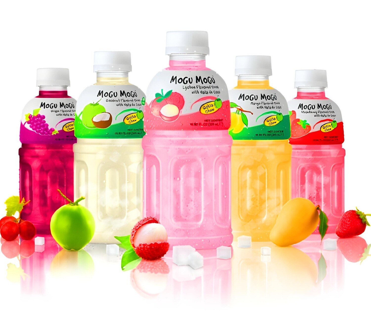 Mogu Mogu Juice 320mL 6 Bottles Choose Your Own Flavor