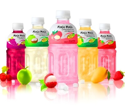 Mogu Mogu Juice 320mL 6 Bottles Choose Your Own Flavor