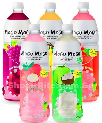 Mogu Mogu Juice 1L 2 Bottles Choose Your Own Flavor