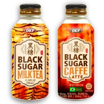 OKF Black Sugar Milk Tea 390mL 5 Bottles Choose Your Own Favor