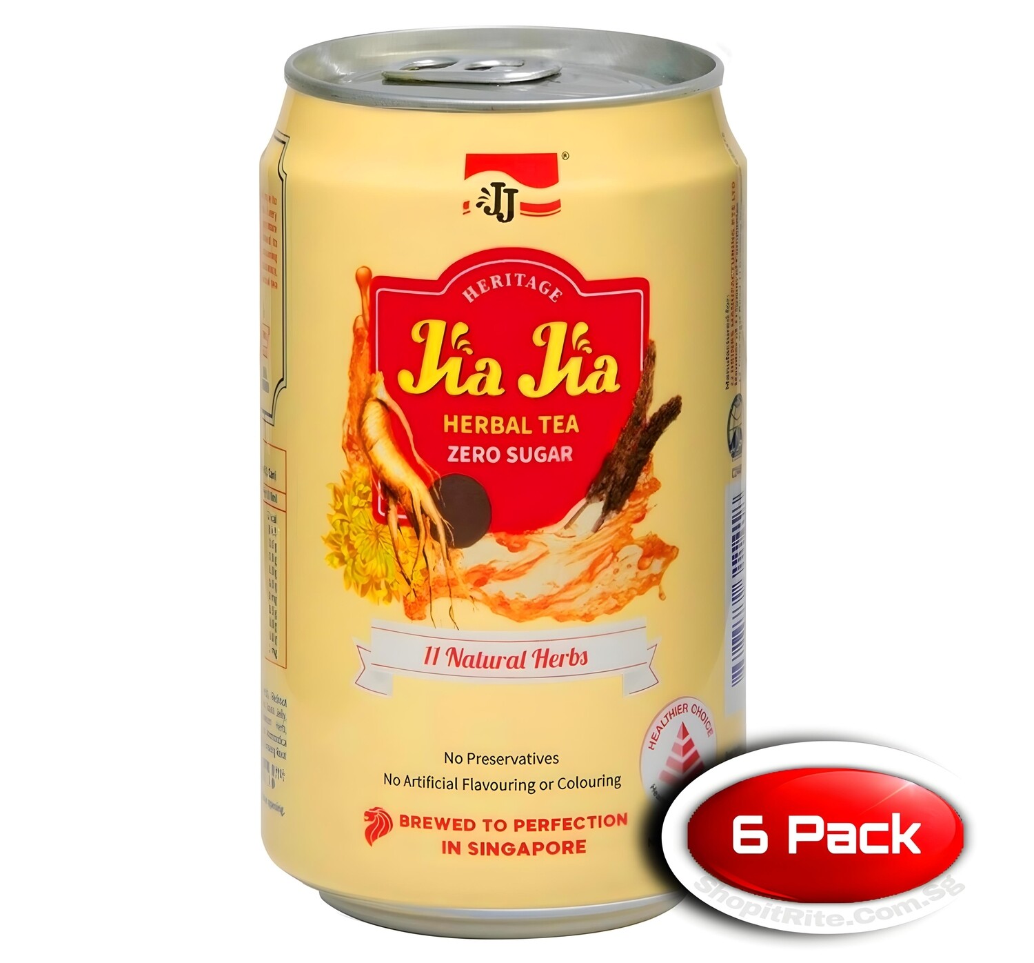Jia Jia Herbal Tea Heritage Zero Sugar 300mL 6 Pack