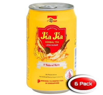Jia Jia Herbal Tea Less Sugar 300ML 6 Pack
