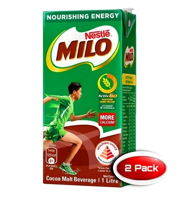 Milo Chocolate Malt UHT 1L 2 Pack