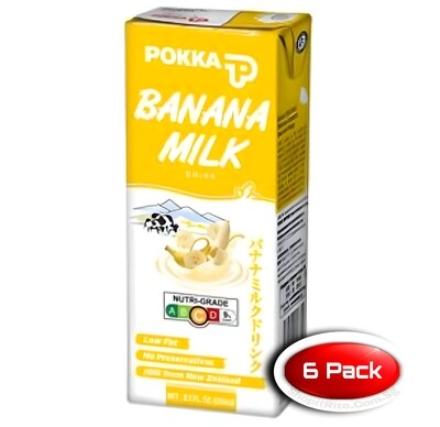 Pokka Banana Milk 250mL 6 Pack