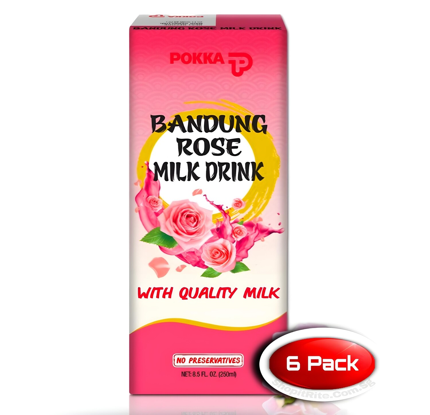 POKKA Bandung Rose Milk 250mL 6 Pack