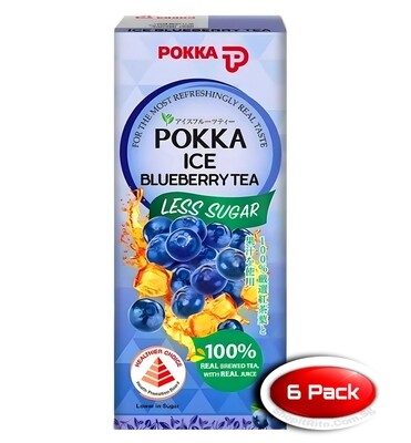 Pokka Ice Blueberry Tea 250mL 6 Pack