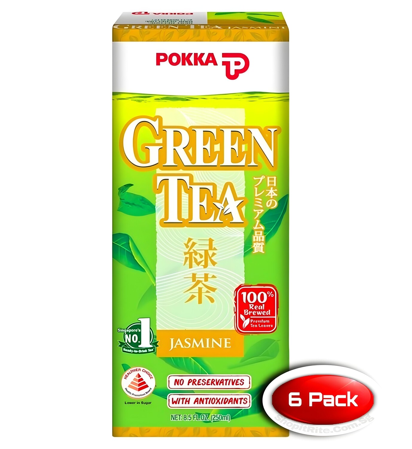 Pokka Jasmine Green Tea 250mL 6 Pack