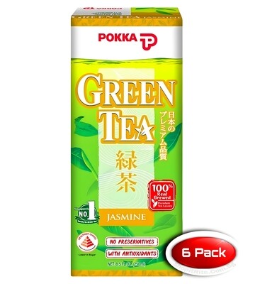 Pokka Jasmine Green Tea 250mL 6 Pack