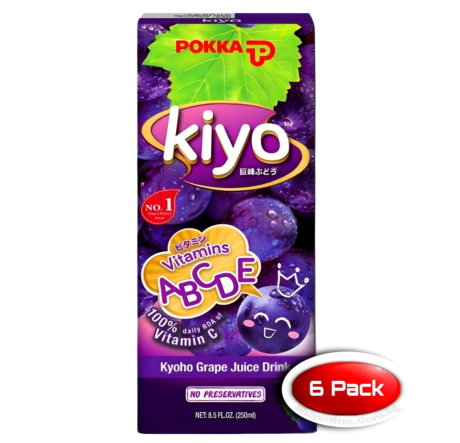 Pokka Kiyo Kyoho Grape 250mL 6 Pack