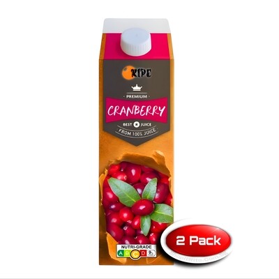 Ripe Cranberry Juice 1L 2 Pack