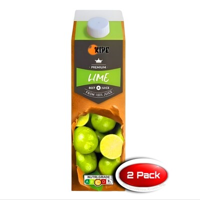 Ripe Lime Juice 1L 2 Pack