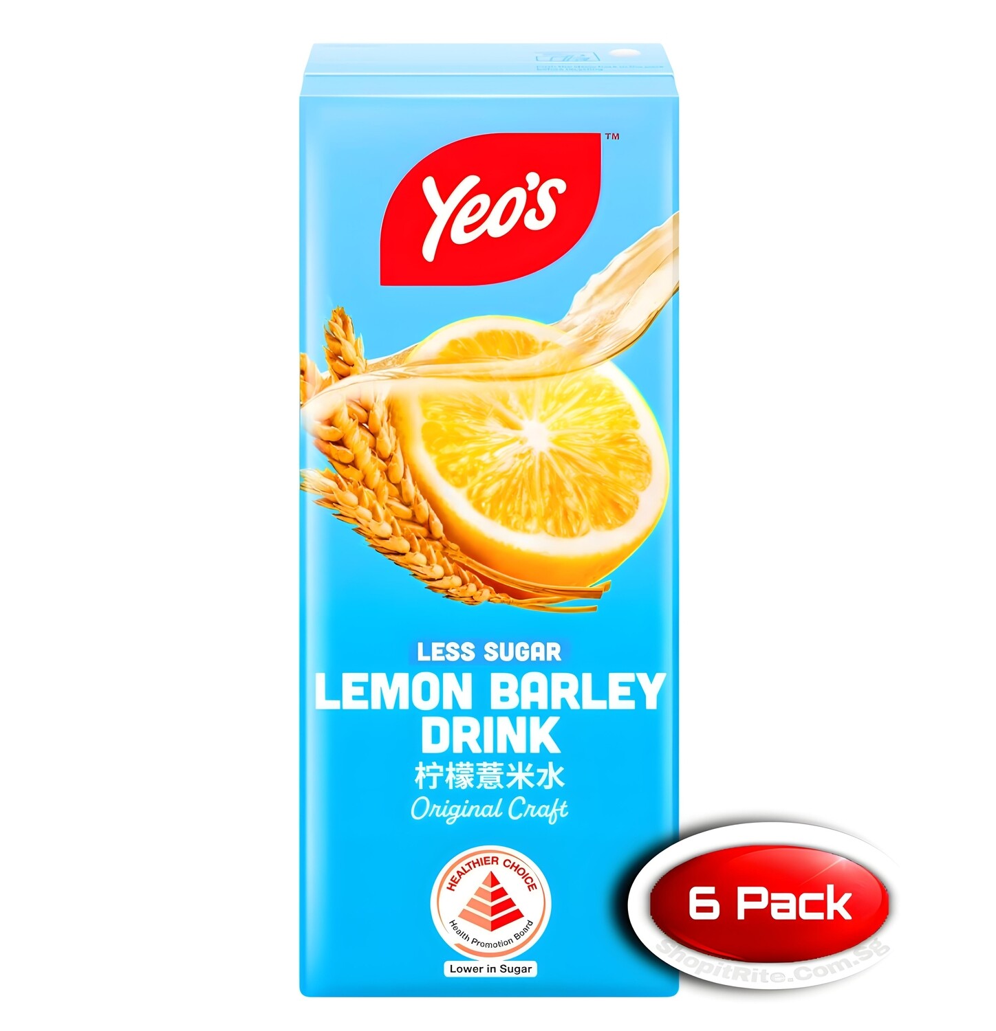 Yeo&#39;s Lemon Barley 250mL 6 Pack
