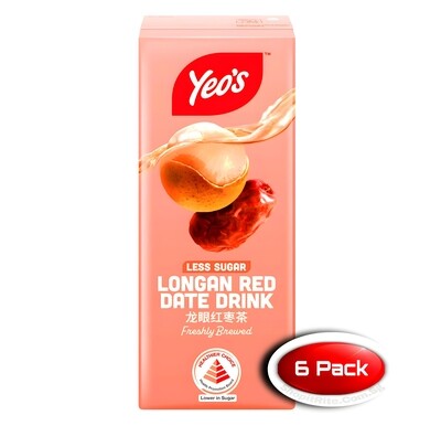 Yeo&#39;s Longan Red Date 250mL 6 Pack