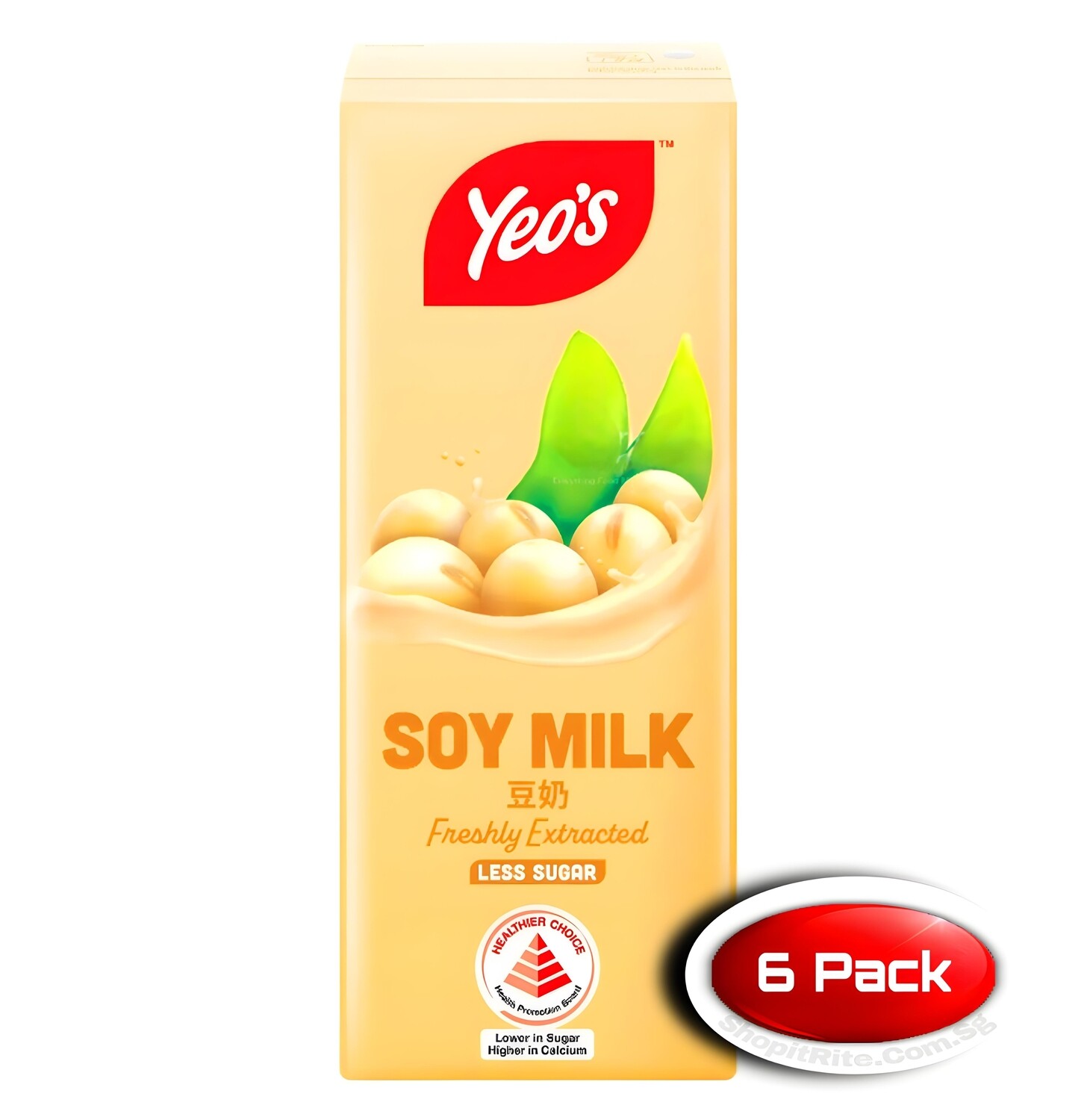 Yeo&#39;s Soy Bean Milk 250mL 6 Pack