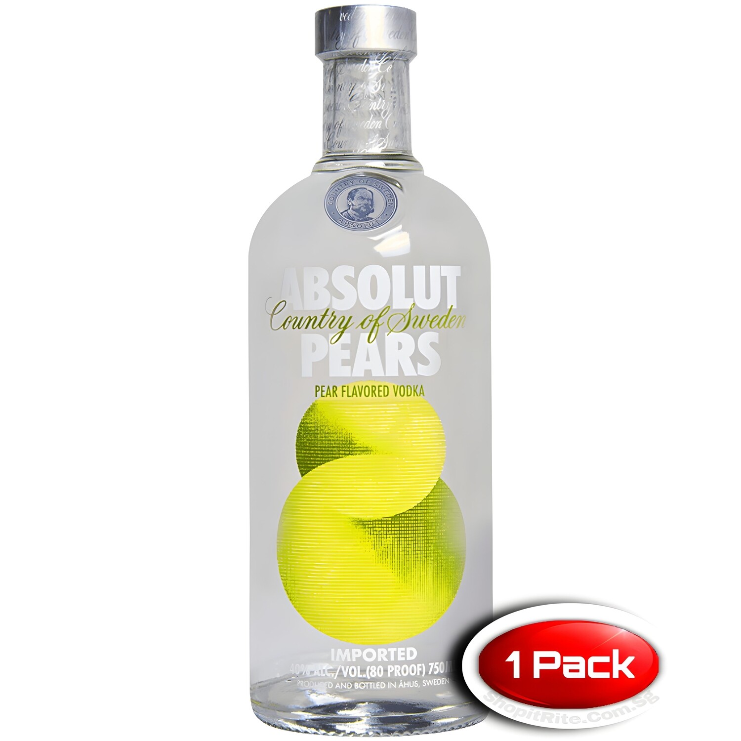 Absolut Pear Vodka 750ml 40% Alc Single Bottle