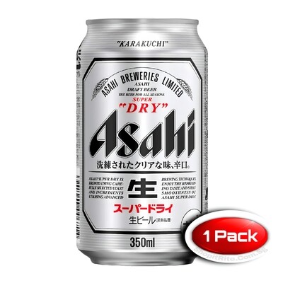 Asahi Super Dry Beer 350mL Single Can