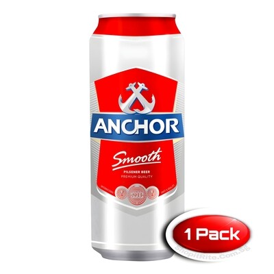 Anchor Smooth Pilsener Beer 500ml Single Bottle