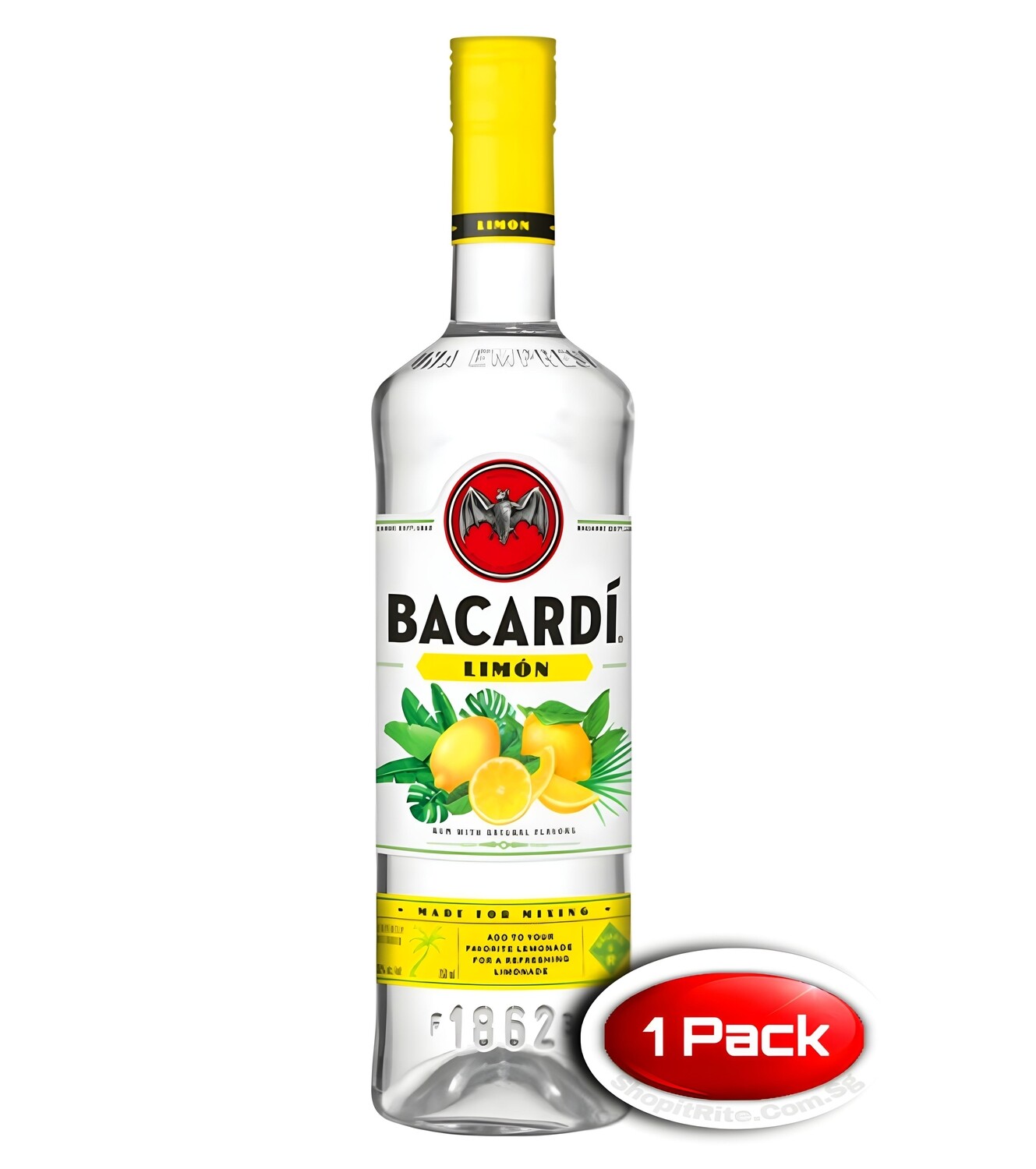 Bacardi Limon 1L Single Bottle