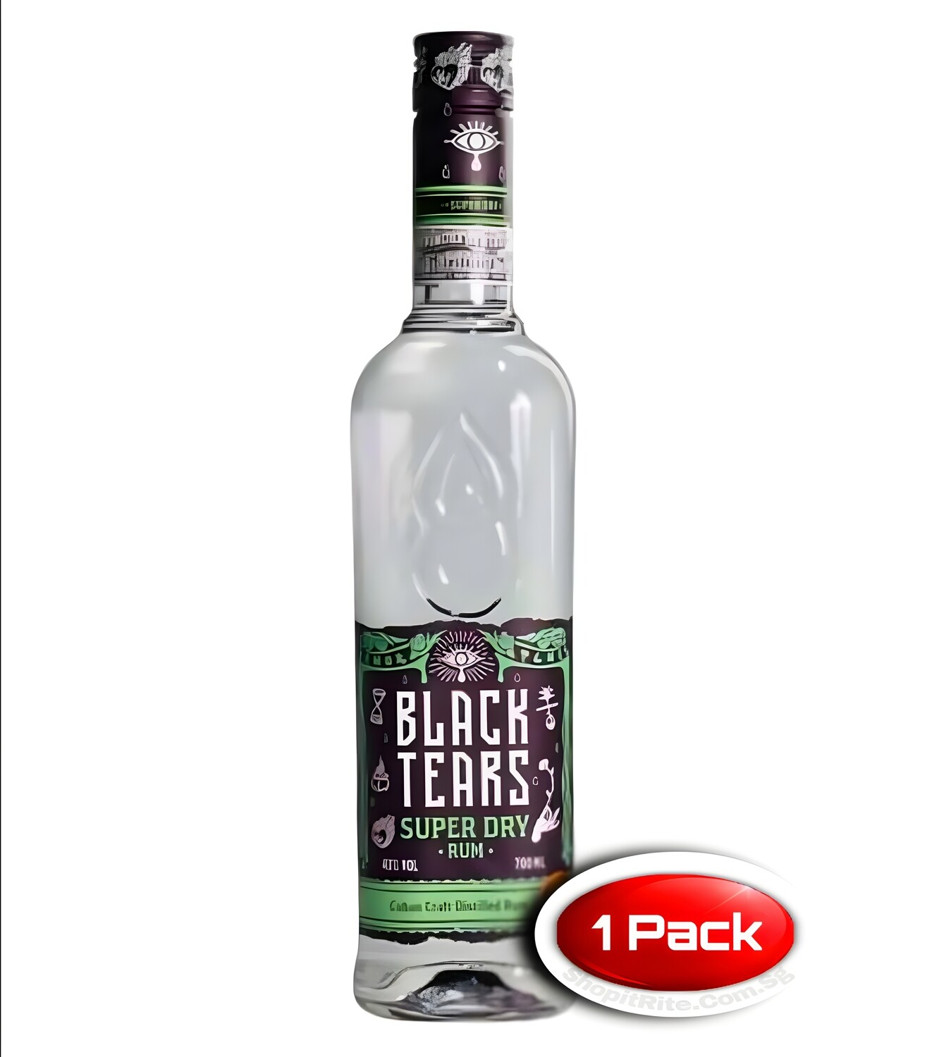 Black Tears Super Dry Rum 700ml Single Bottle