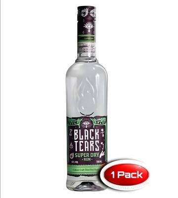 Black Tears Super Dry Rum 700ml Single Bottle