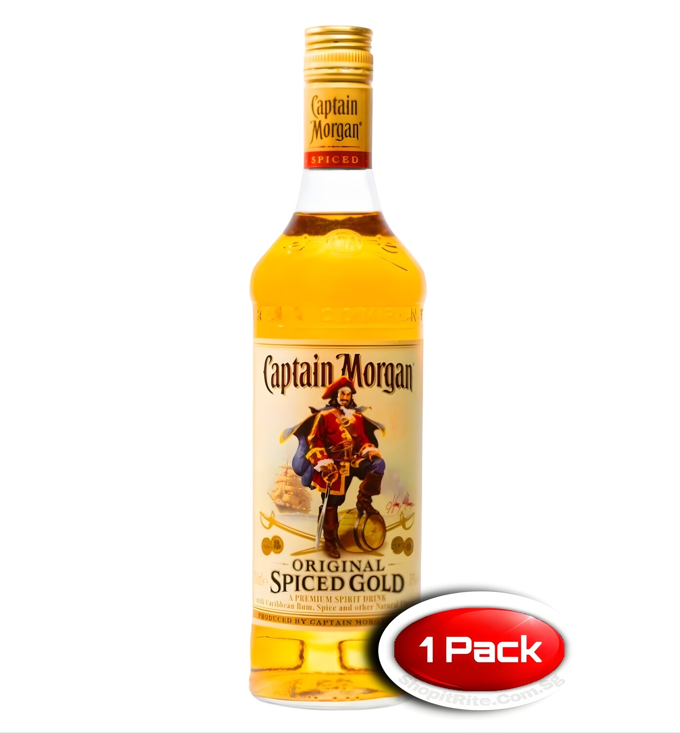 Captain Morgan Spiced Gold Rum 70cL Single Bottle