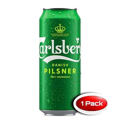 Carlsberg Danish Pilsner Beer 490mL Single Can