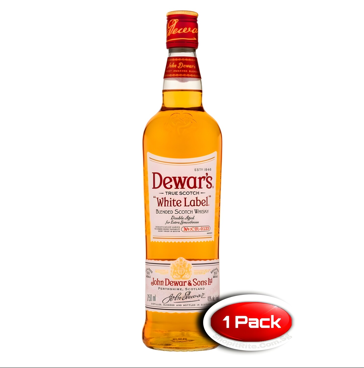 Dewar’s White Label Whisk 750ml Single Bottle