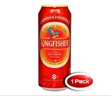 Kingfisher Premium Extra Strong Lager Beer 490ml Single Pack