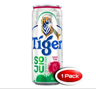 Tiger Soju Cheeky Plum 320mL Single Can