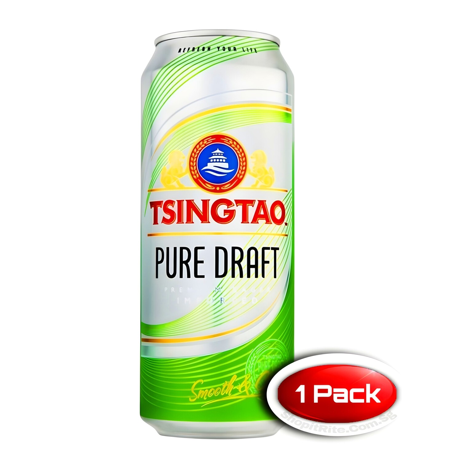 Tsingtao Pure Draft 500ml Single Can