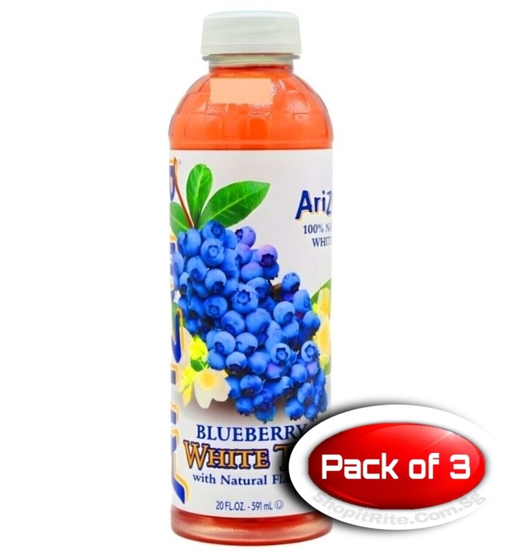 Arizona Blueberry White Tea 591mL 3 Bottles
