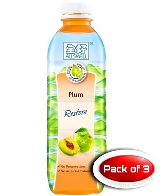 Allswell Plum 500mL 3 Bottles