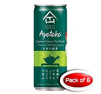 Authentic Tea House Ayataka Japanese Green Tea 300mL 6 Cans
