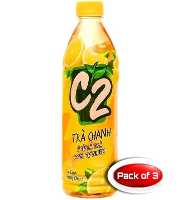 C2 Lemon Tea 455mL 3 Bottles
