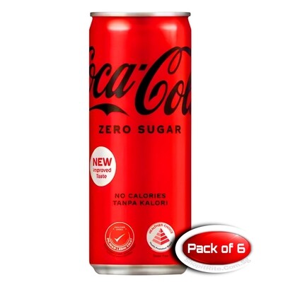 Coca Cola Zero Sugar 320mL 6 Cans