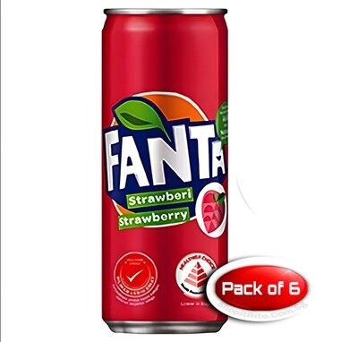 Fanta Strawberry 320mL 6 Cans