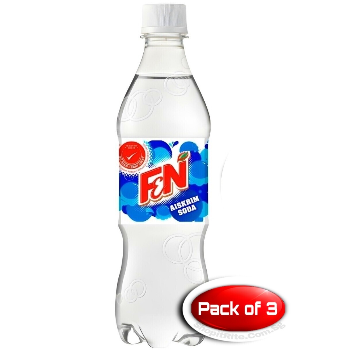 F&amp;N Cool Ice Cream Soda Water 500ml 3 Bottles