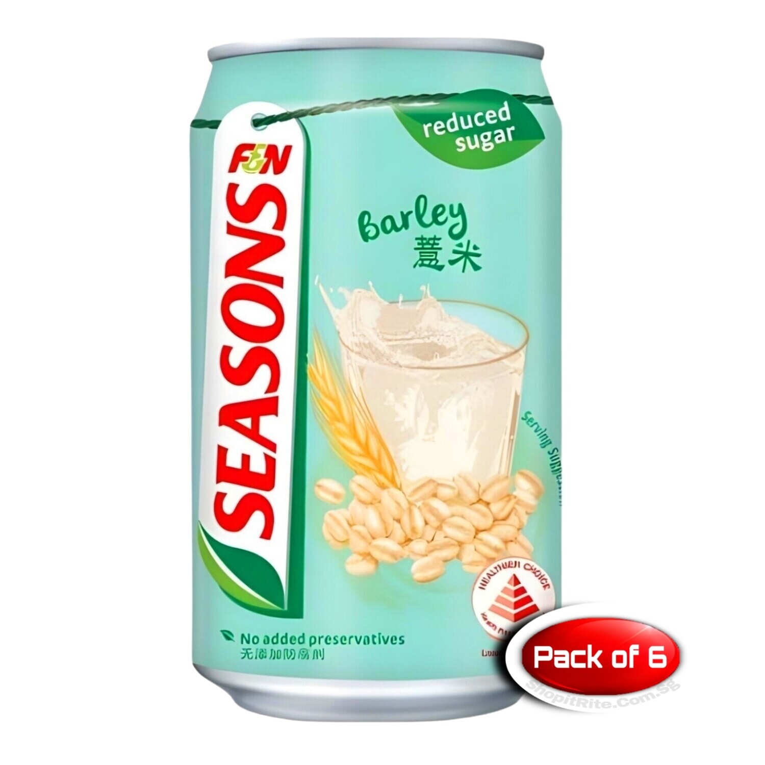 F&amp;N Seasons Barley 300mL 6 Cans