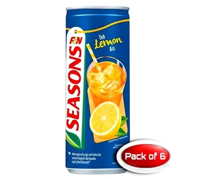 F&amp;N SEASONS Lemon Ice Tea 300mL 6 Cans