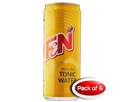 F&amp;N Tonic Water 325mL 6 Cans