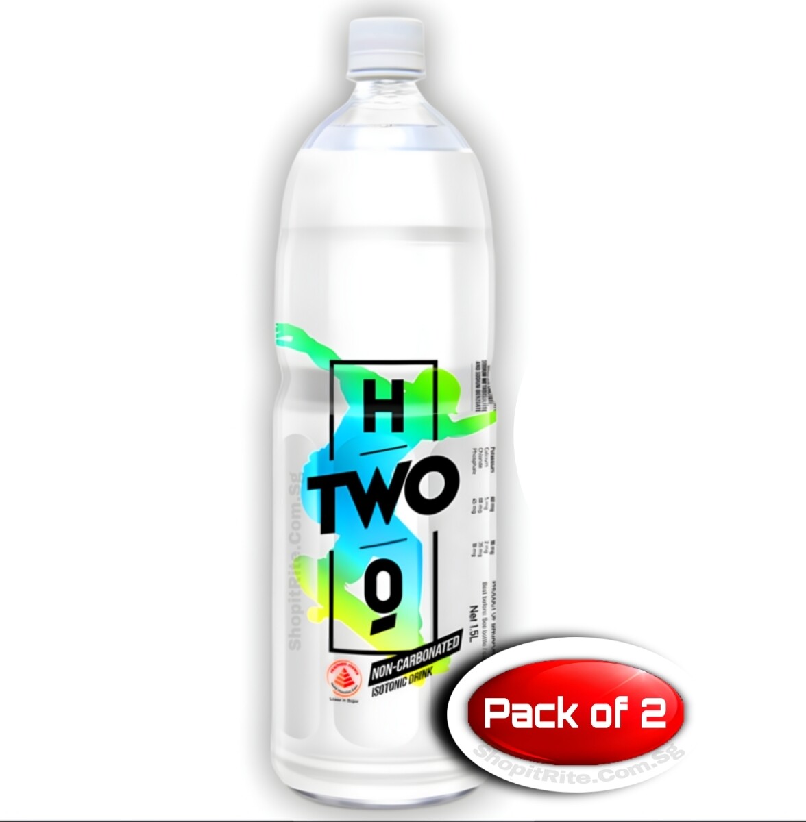 H-Two-O Isotonic Drink Original 1.5L 2 Bottles
