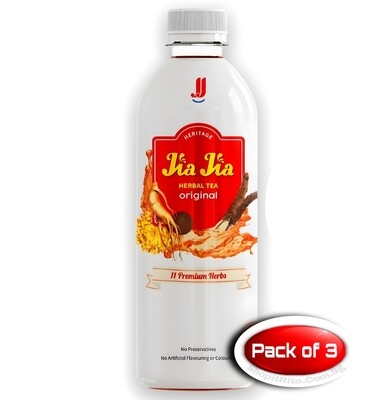 Jia Jia Herbal Tea Original 500mL 3 Bottles