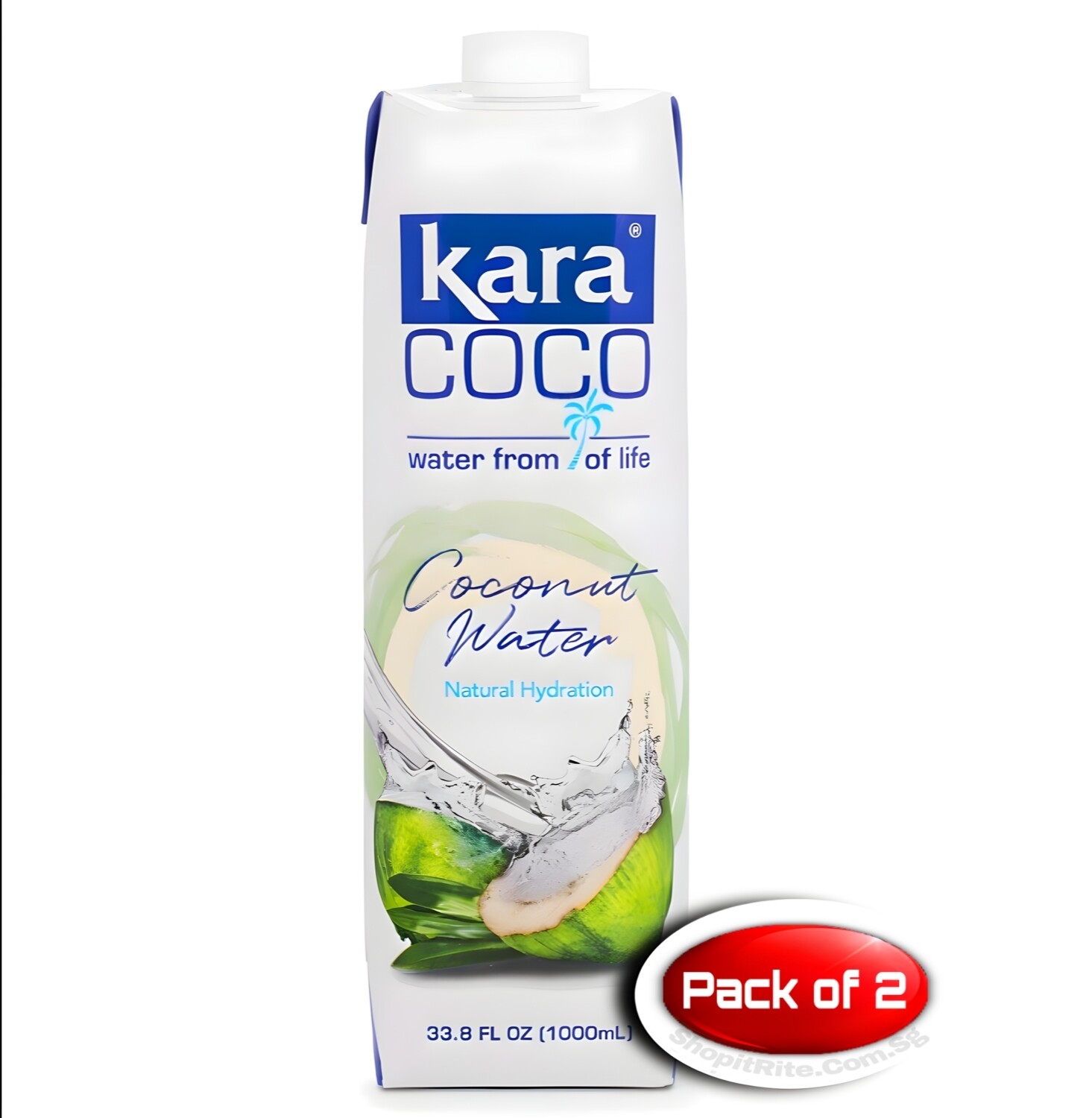 Kara Coco Coconut Water 1L 2 Pack