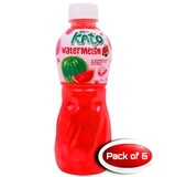 Kato Watermelon Juice With Nata De Coco 320mL 6 Bottles