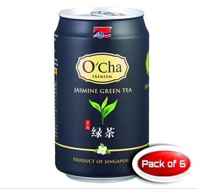 JJ O’cha Premium Green Tea 300mL 6 Cans