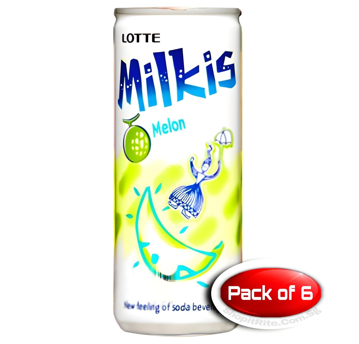 Lotte Milkis Melon 250mL 6 Cans